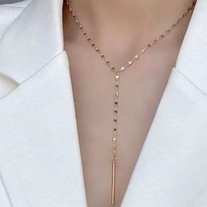 Like new! 18K Gold Vermeil Sterling Silver Lariat Necklace